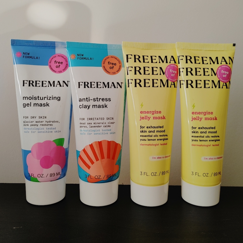 (4) variety mask bundle gel, clay, jelly styles